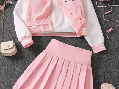 2-u-1 Preppy set odjeće za proljeće/jesen