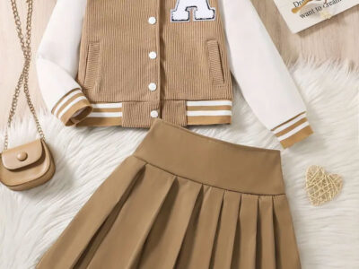 2-u-1 Preppy set odjeće za proljeće/jesen